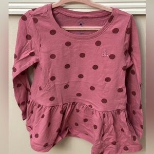 Baby Gap Polka Dot Long Sleeve Top